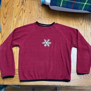 Woolrich cotton Red Snowflake Sweater